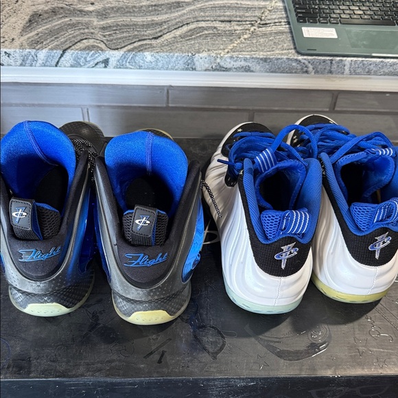 Nike “Shooting Stars Pack” Foamposite Sneakers in Black and White
